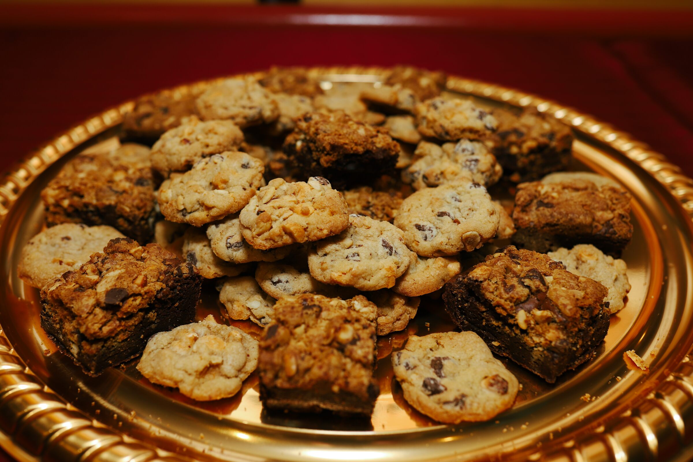 A platter of homemade cookies and brownies at the 2026 festival
